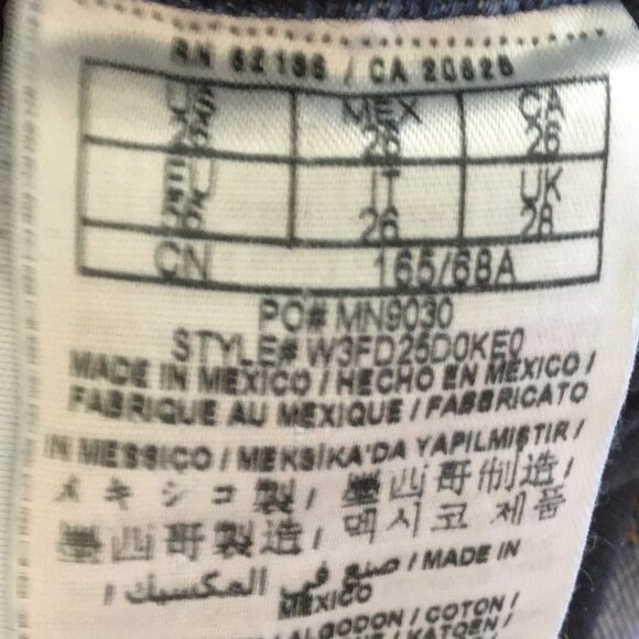 Vintage 90s Guess Destressed Denim Overalls Size 26 - Picture 11 of 12